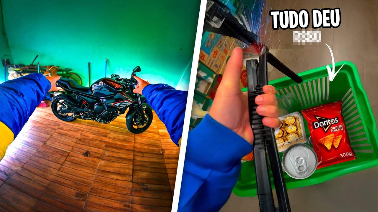 Um dia na vida de um GAMER com sua moto esportiva