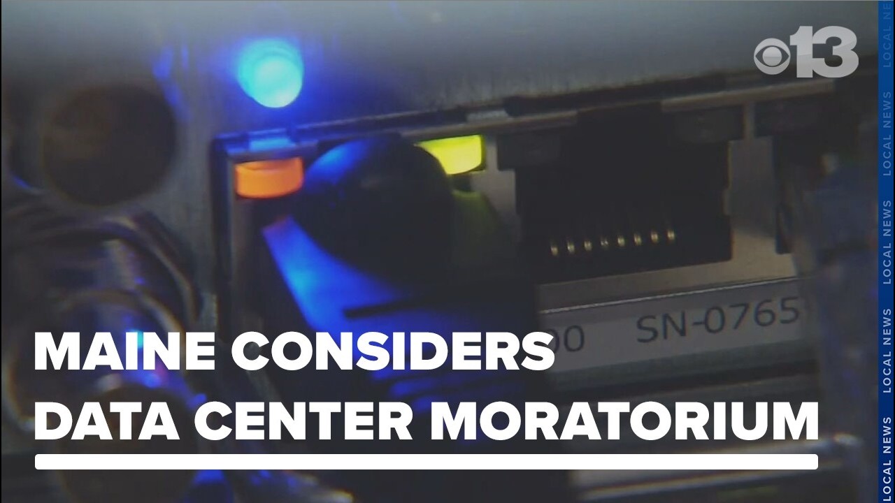 Moratorium on large AI data centers in Maine under consideration
