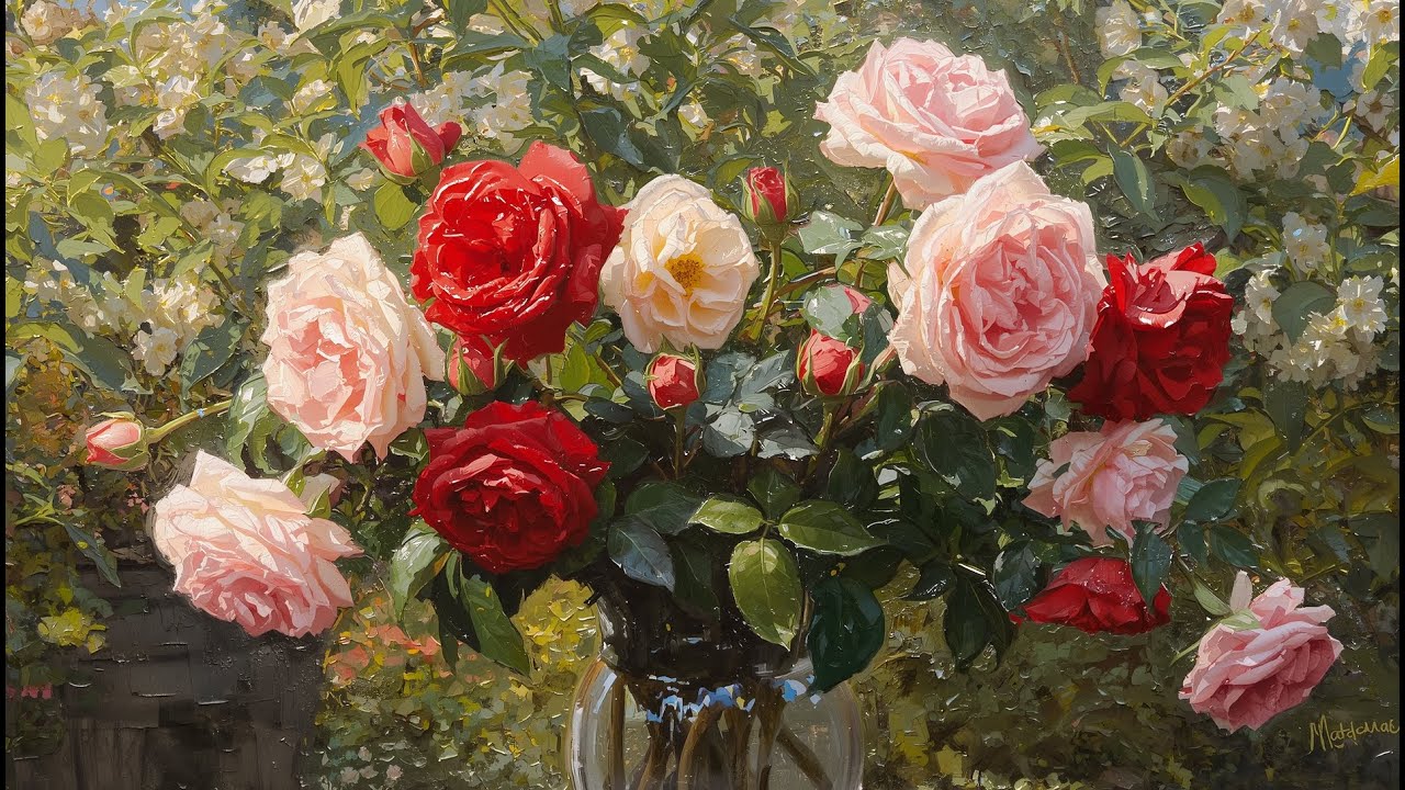 Vintage Floral Art 🌸 Free 2 Hour Samsung Frame TV Screensaver 2026