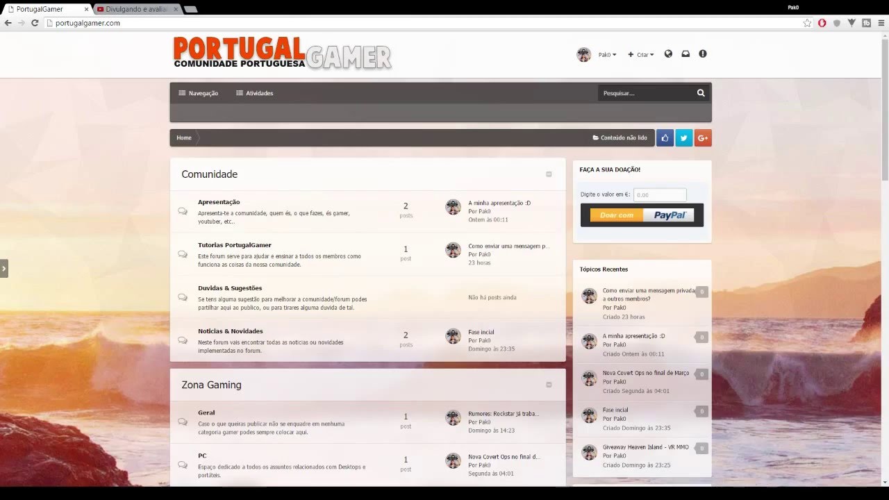 Divulgando e avaliando canais | portugalgamer.com
