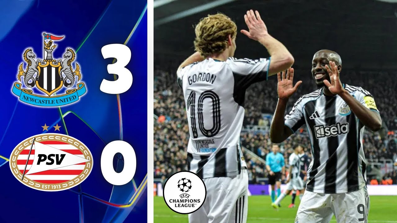 ИСТОРИЯ СОТВОРЕНА!!! | Ньюкасл Юнайтед 3-0 ПСВ Эйндховен