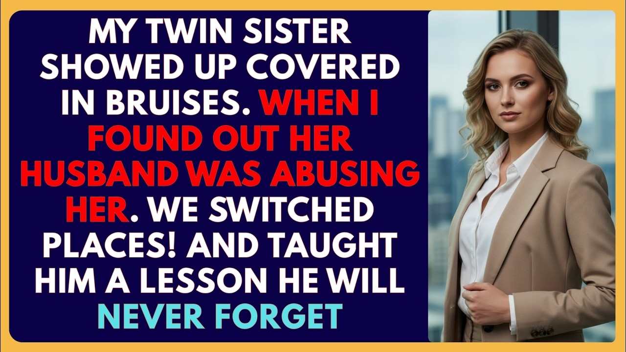 My twin showed up beaten and crying We swapped placesand taught her husband a brutal, lasting lesson
