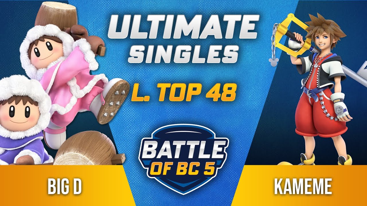 Big D (Ice Climbers) vs Kameme (Sora) - Ultimate Singles Losers Top 48 - Battle of BC 5