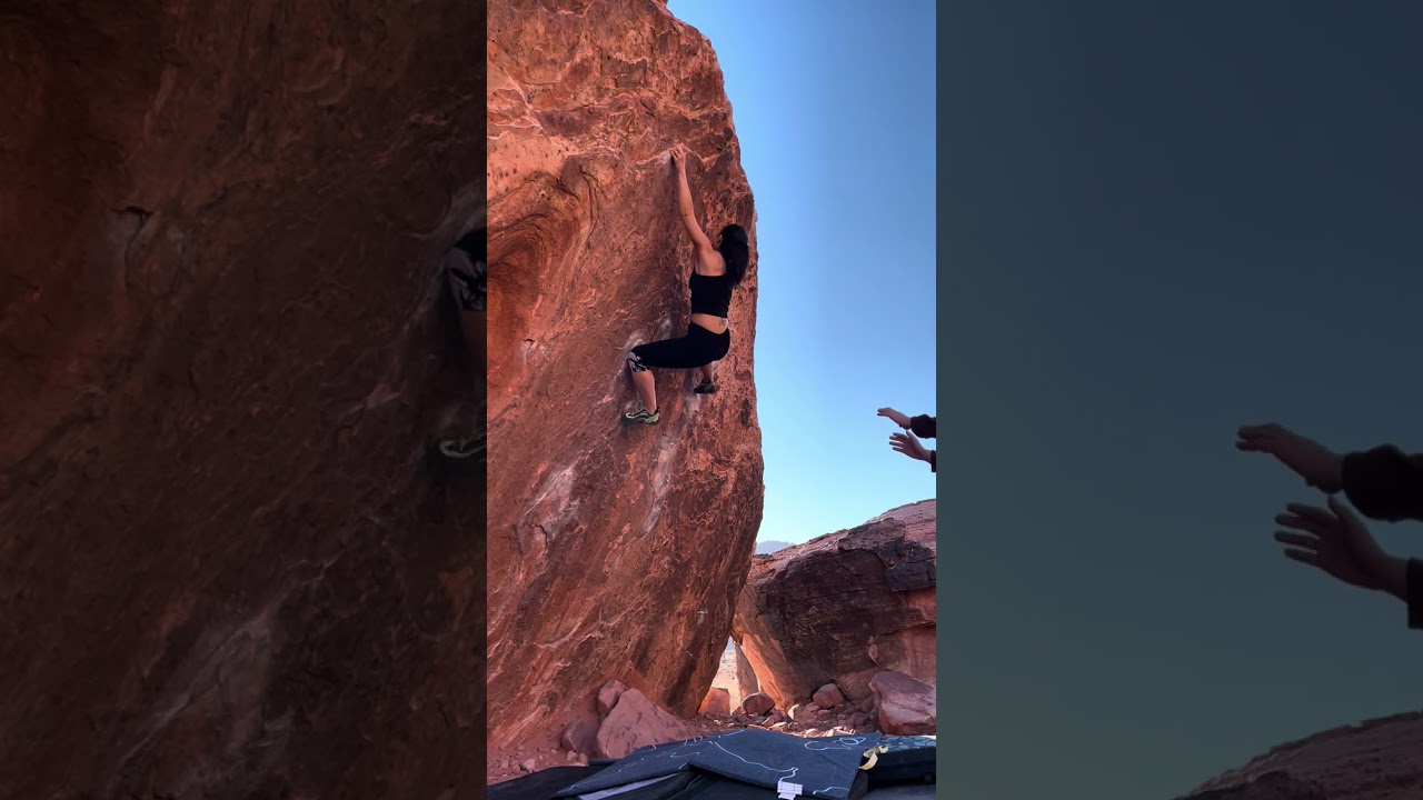 Center (V6/7) at the Potato Chips Boulder - Beta Video