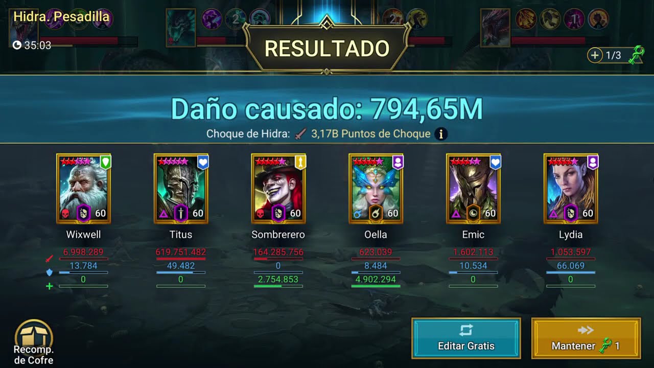 Poltergeist: Raid Shadow Legends - Hydra Pesadilla TITUS/WIXWELL