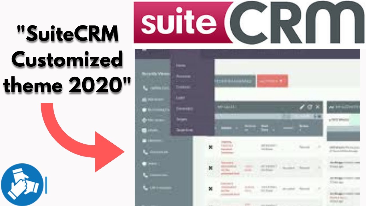 Customized SuiteCRM Theme 2020 live demo