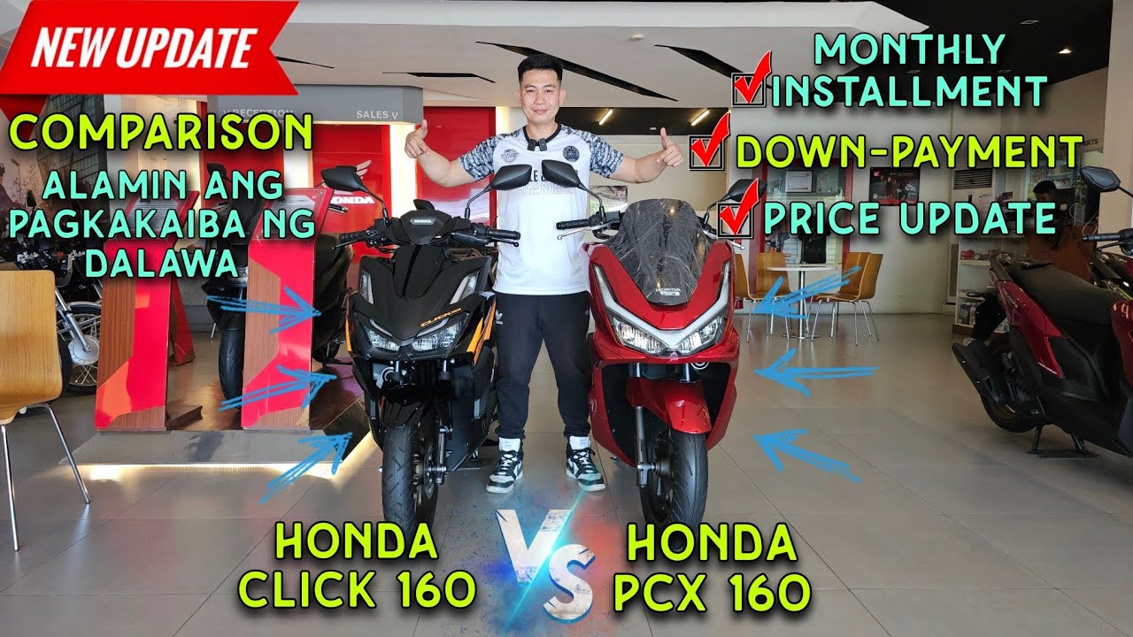 HONDA CLICK 160 VS PCX 160 COMPARISON