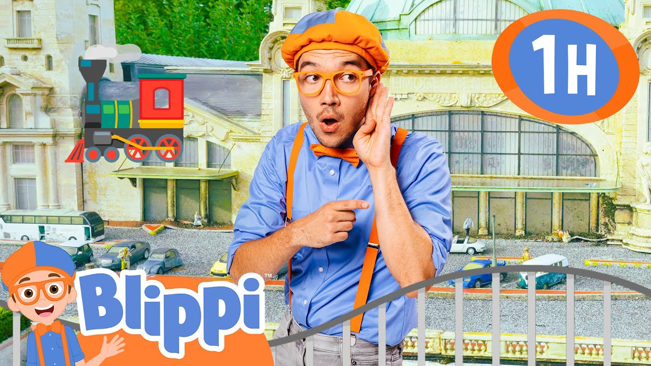 All Aboard with Blippi! 🚆 | Blippi | Family Time! 👨‍👩‍👦