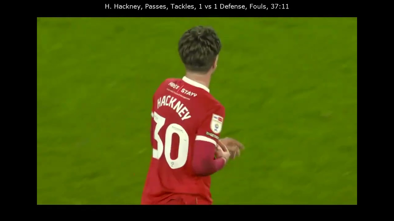 Hayden Hackney |  Middlesbrough vs Burnley 2023-04-07 Match Highlight | Every Touch