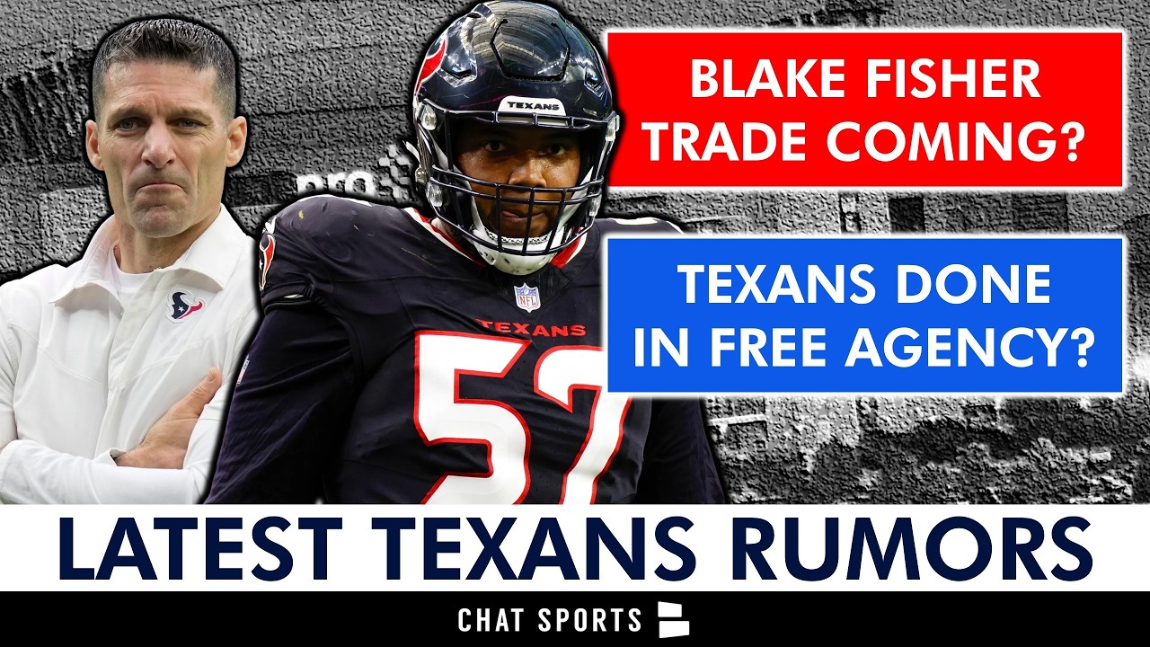 Texans Trade Rumors Circling Blake Fisher + NFL Free Agency Rumors & David Montgomery MOTIVATED!