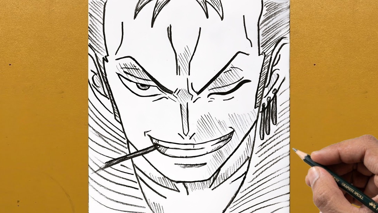 Easy Zoro drawing || Easy drawing ideas for beginners || Beginners drawing