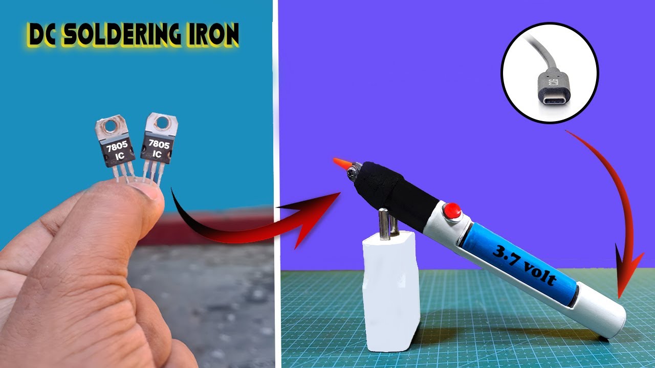How To Make A Rechargeable Soldering Iron At Home.