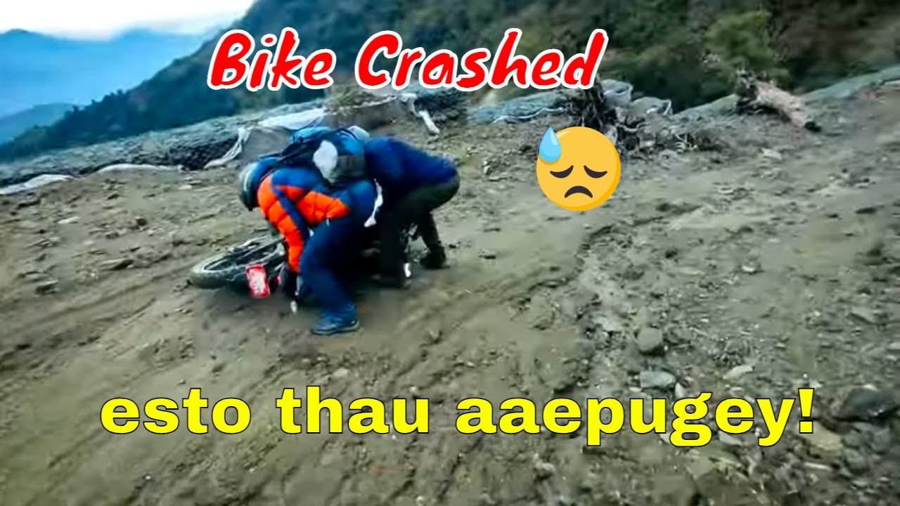 Bike Crashed 😥 Ride To Tyamke Bhojpur - Almost deadly| Aetihasikfeeling aayo @EastriderKiran bro 😍