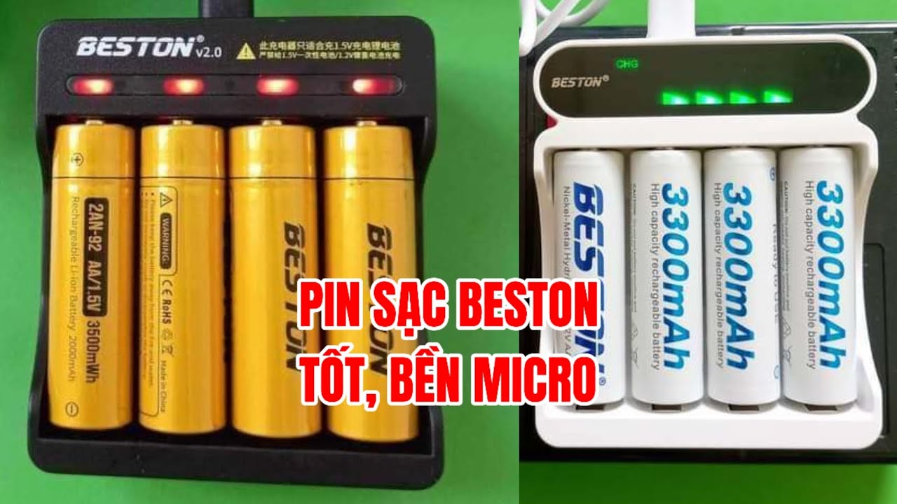 N&ecirc;n chọn pin sạc AA 1.2V hay AA 1.5V h&atilde;ng Beston x&agrave;i tốt nhất cho micro kh&ocirc;ng d&acirc;y?☎️0389007867