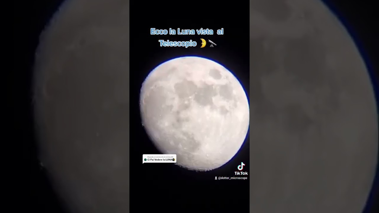 La Luna🌛 vista al Telescopio🔭