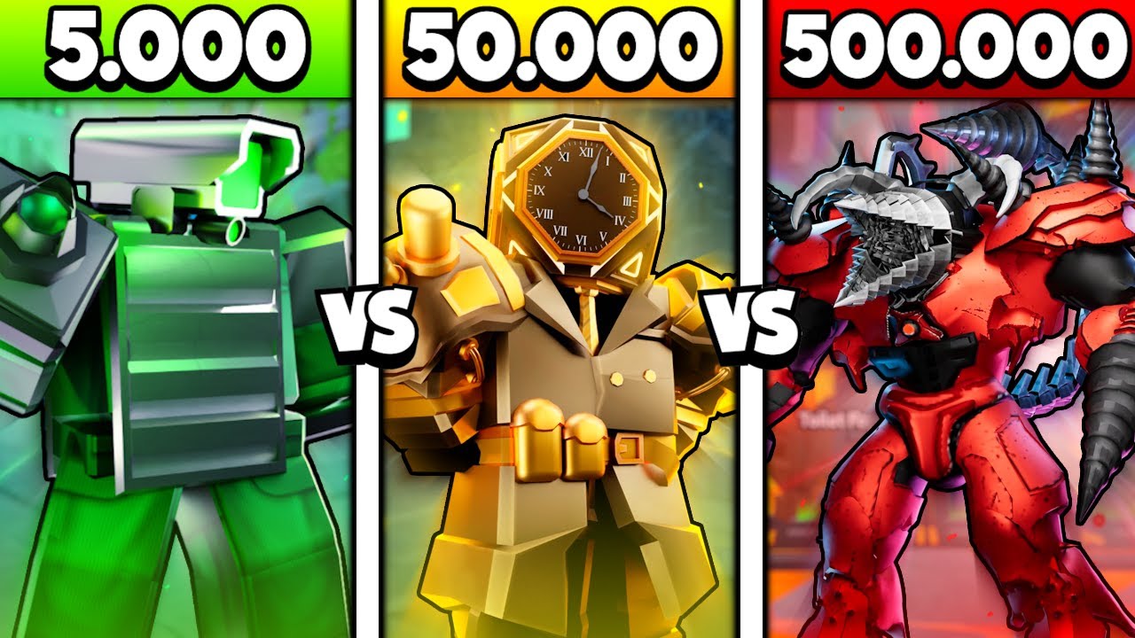 💸 Я КУПИЛ ИНВЕНТАРЬ НА 5.000 / 50.000 / 500.000 ГЕМОВ в Toilet Tower Defense!