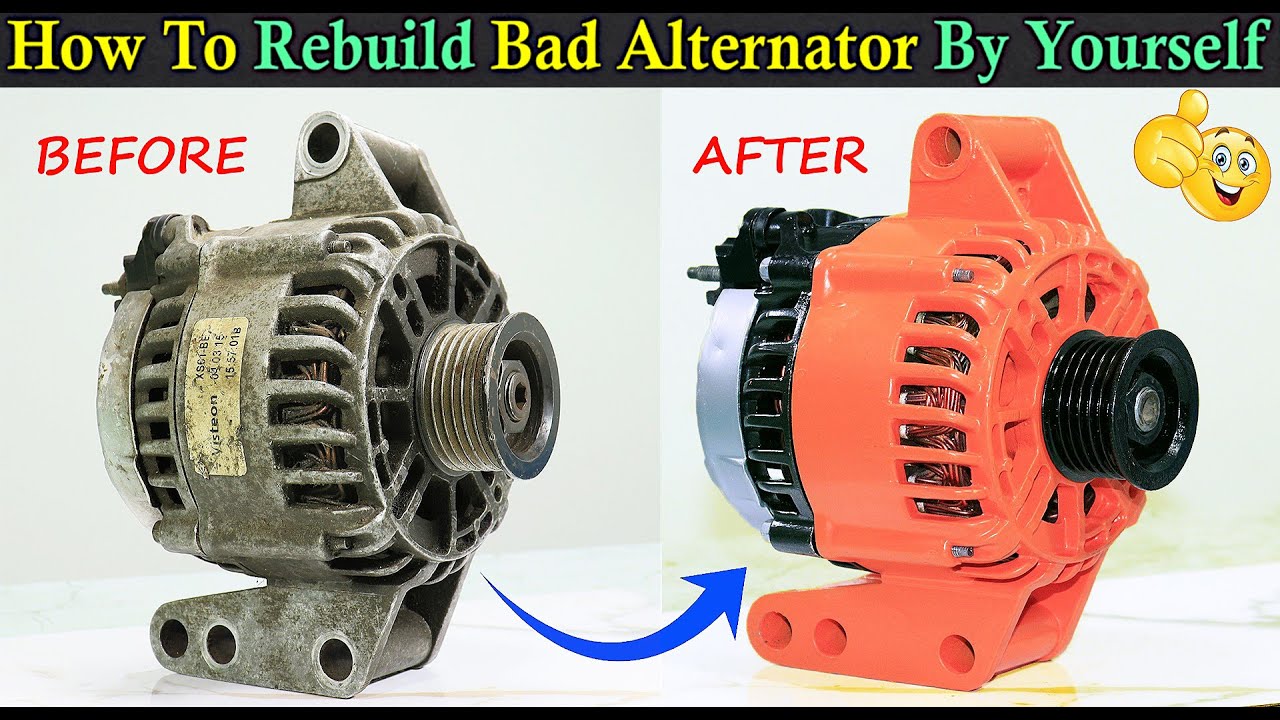 #India Step-By-Step Diy Alternator Rebuild At Home ₹350