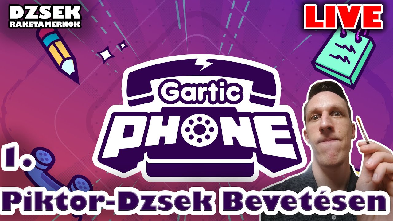 🔴Gartic Phone - 1. R&eacute;sz - Piktor-Dzsek Bevet&eacute;sen