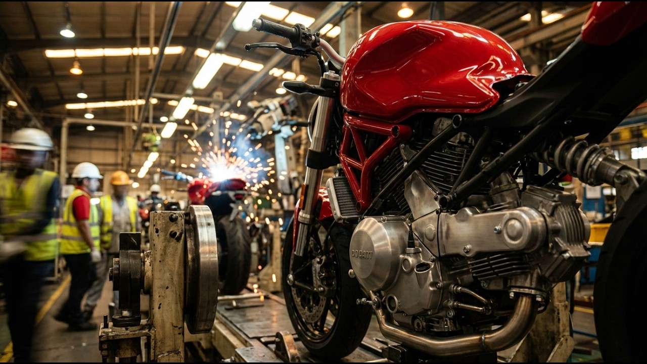 DUCATI 400CC Factory Documentary (ASMR Real Factory)