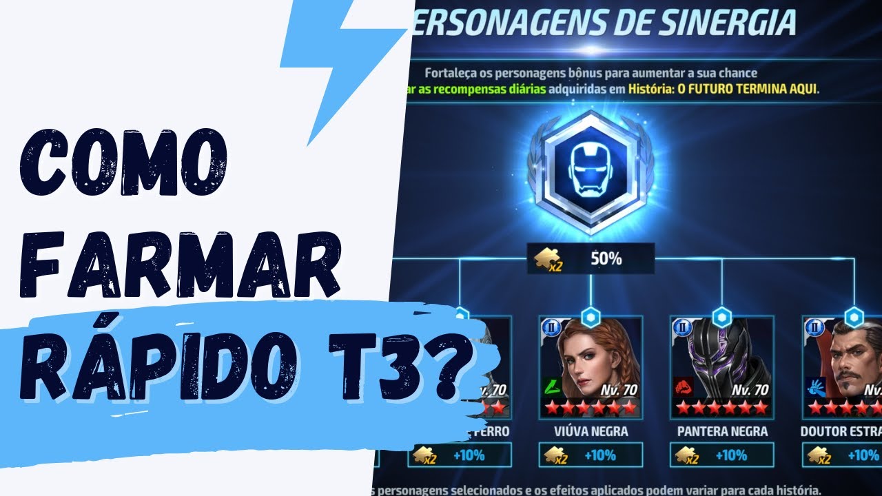 Como evoluir rápido personagens T3 e Transcender Potencial? - Marvel Future Fight