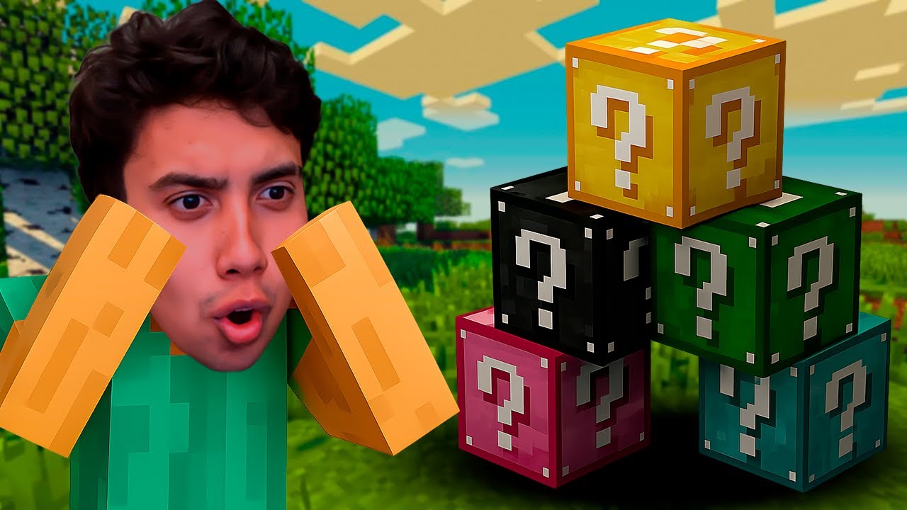 ME PASO MINECRAFT PERO CON LUCKY BLOCKS!🍀