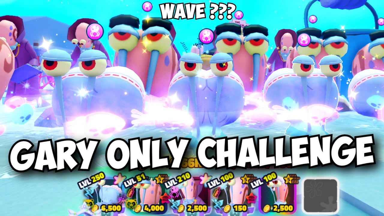 Gary Only Challenge Vs Infinite Mode! (Wave 1100+ INSANELY OP!)