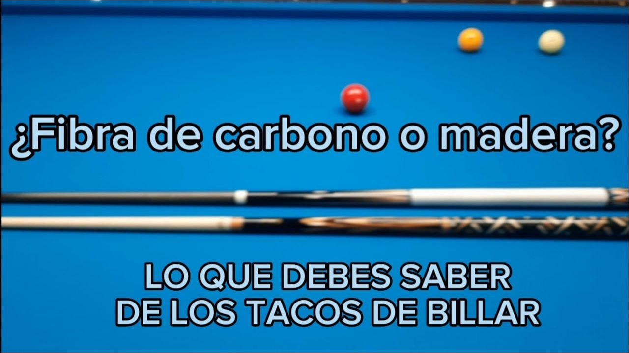 Tacos de Fibra carbono Vs. Madera. Billar a 3 bandas