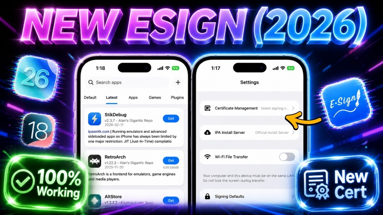 Новое руководство по электронной подписи для iOS 2026 | Новейший способ установки IPA-файлов без ПК