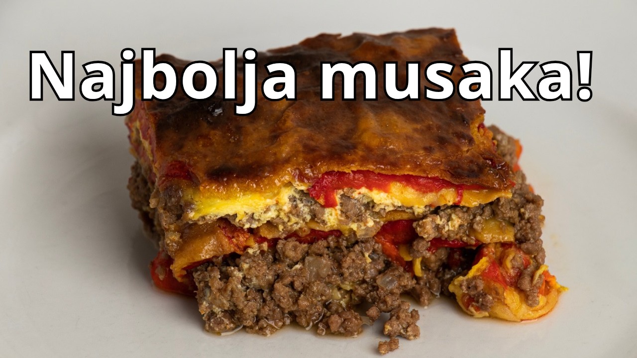 Musaka od pečenih paprika - mnogo bolja nego sa krompirom!