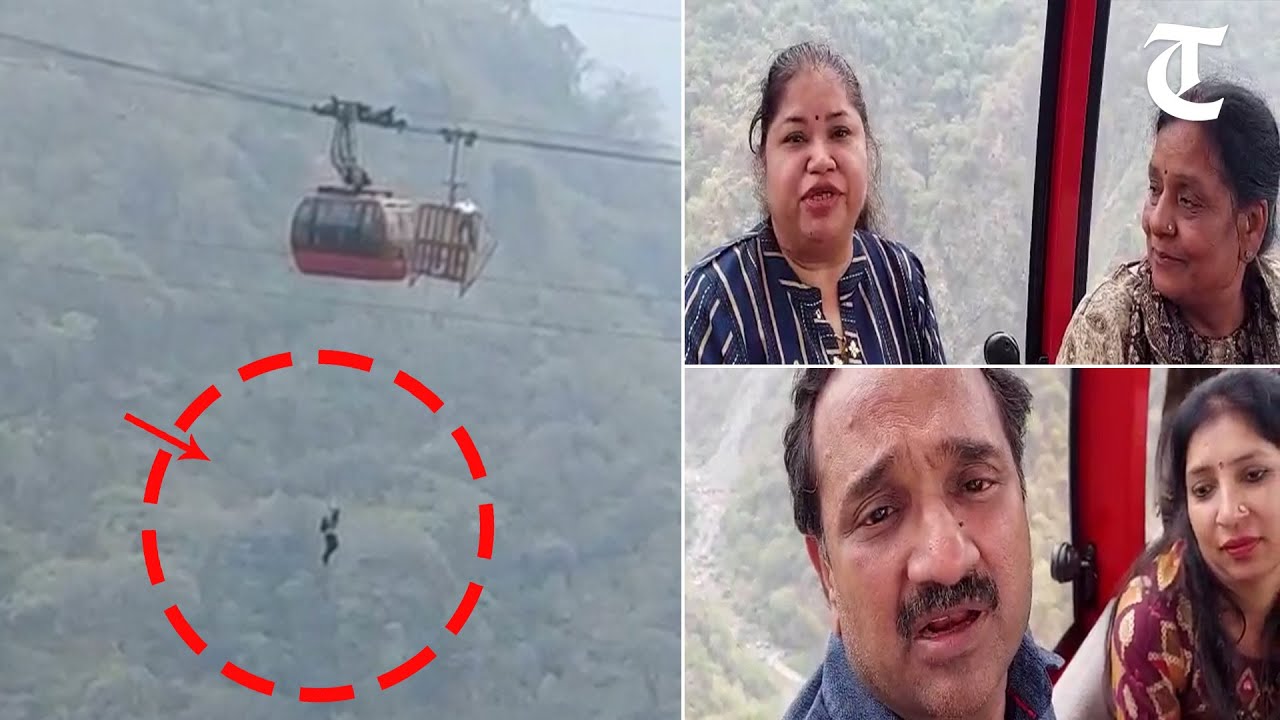 Stranded tourists inside the stuck cable car at Timber Trail send videos seeking help