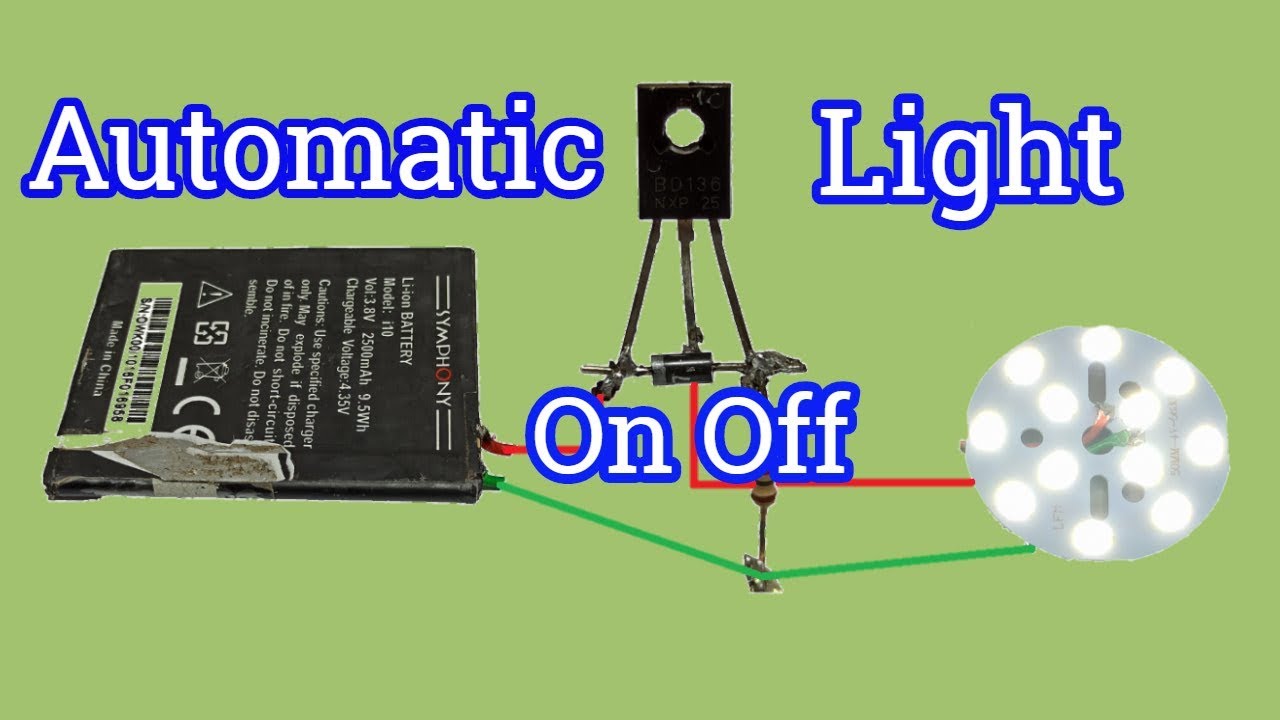 DIY Automatic LED Lamp with BD136 | How It Works + Build