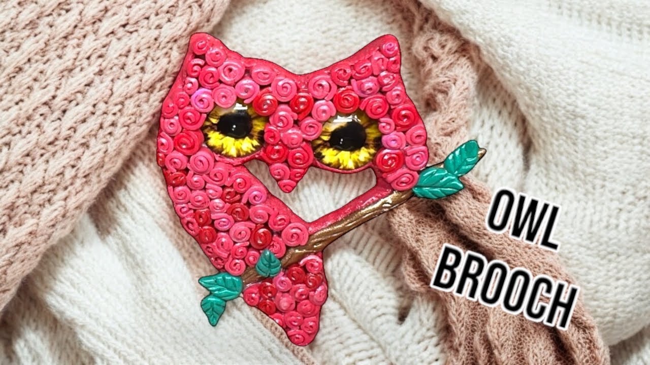 This Swirl Technique Makes the CUTEST Polymer Clay Owl