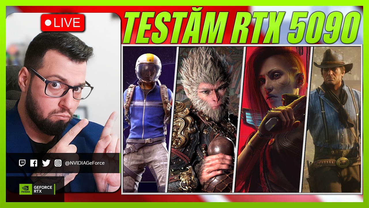 FORJEZ NVIDIA GeForce RTX 5090 în CELE MAI TARI JOCURI LA SETĂRI 4K ULTRA!!! #ad