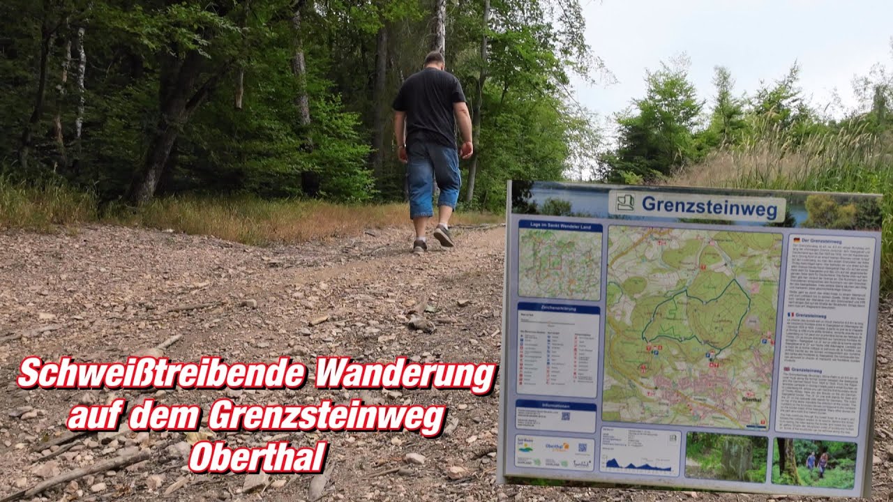 Spontane Wanderung nach Arztbesuch - Grenzsteinweg Oberthal im Saarland