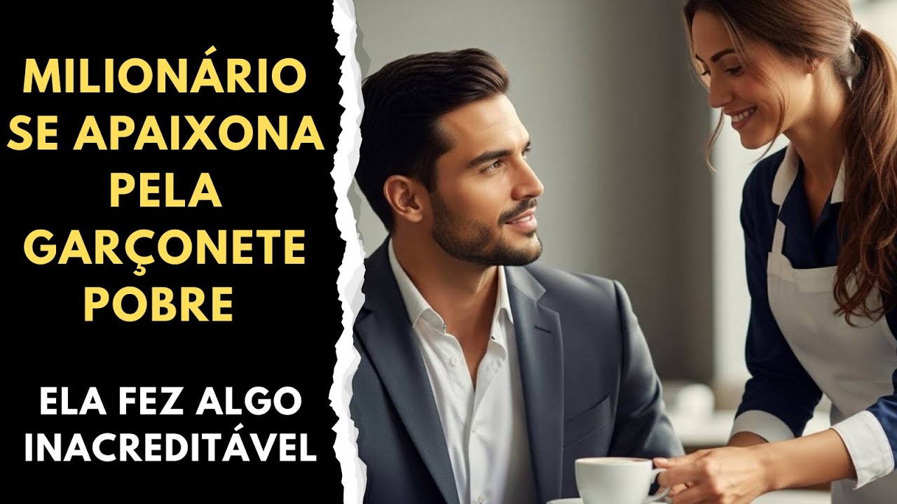 Milionário se Apaixona por Garçonete Pobre e o Que Ela Fez Deixou Todos Sem Palavras 💔 Conto de amor
