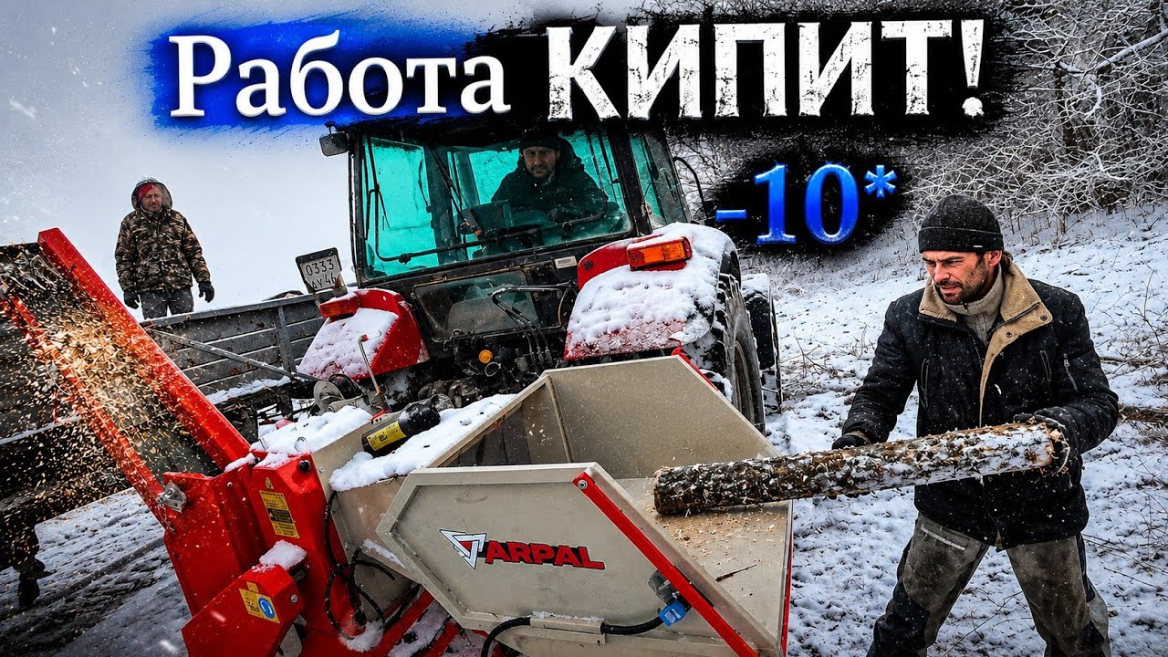 Испытания ❗️Измельчитель веток Арпал АМ 120 ТР-К Pro на твёрдой породе древесины АКАЦИЯ ❗️