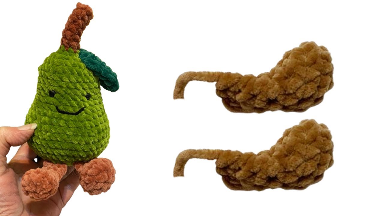 Как связать крючком ножки для игрушки Fruit Amuseables в стиле Jellycat