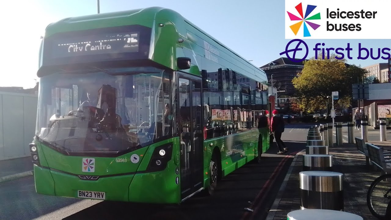 FULL ROUTE JOURNEY - First Leicester Route 25 - Beaumont Centre to Leicester l 63559 BN23 YRR