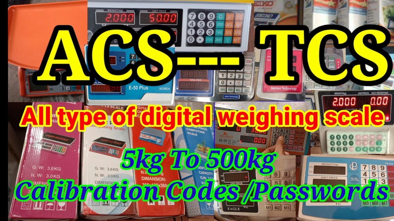 All weighing Scale Calibration Code for password | weighing scale calibration @malikscale