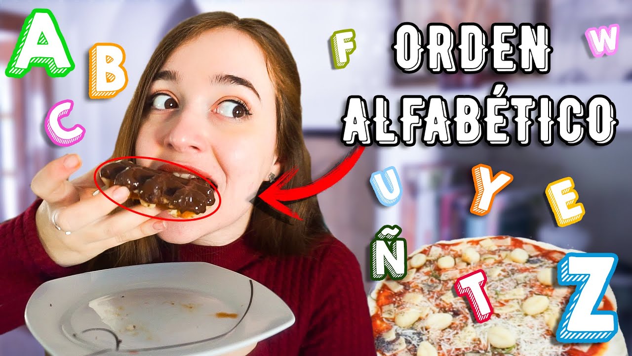 🍕24 horas COMIENDO por orden ALFABÉTICO| Atrapatusueño