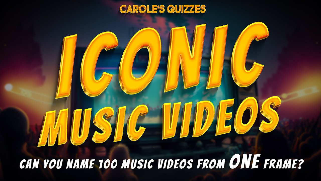 Iconic Music Videos Quiz : Name These 100 Artists And Songs From ONE Frame!