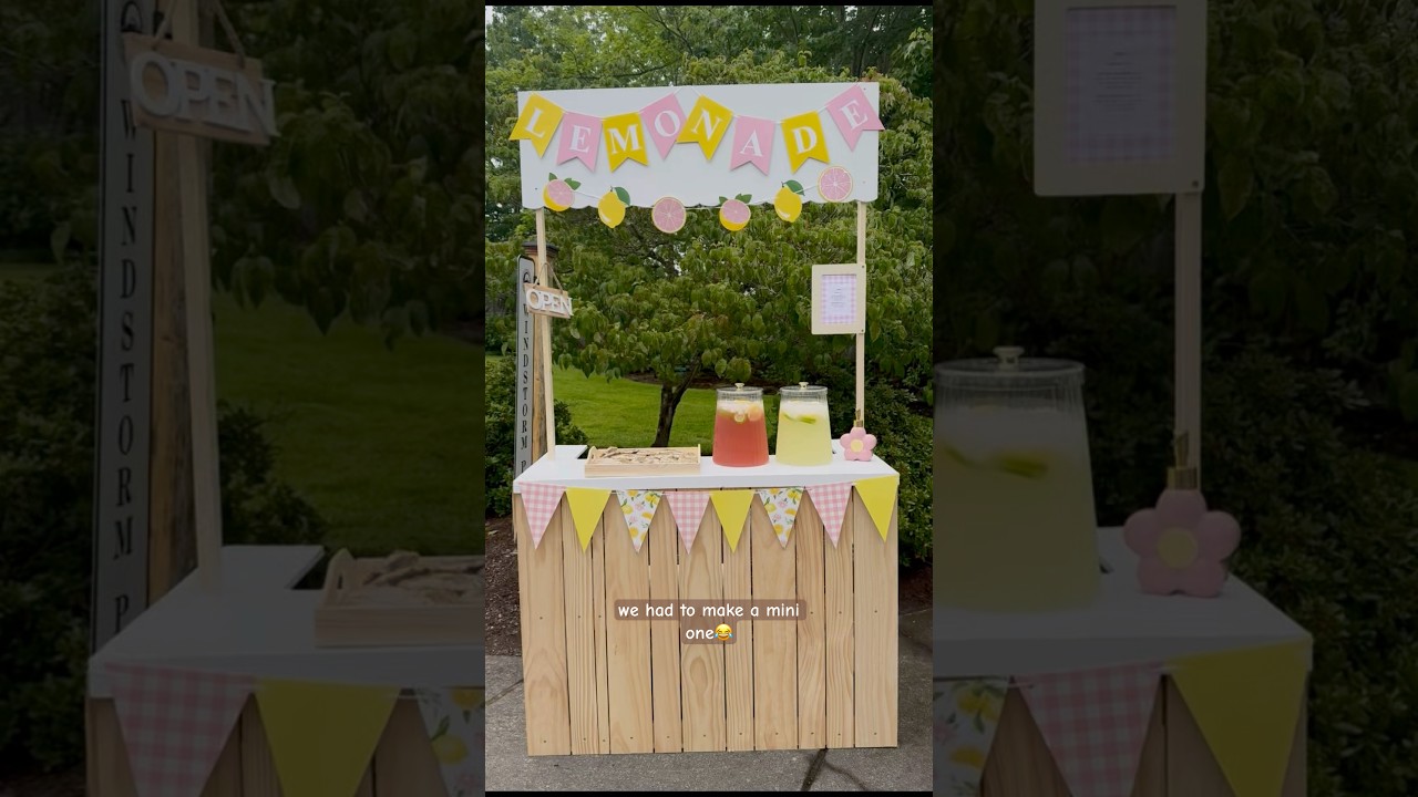 DIY Lemonade Stand for Kids 🍋 #shorts Full Video Here:  
