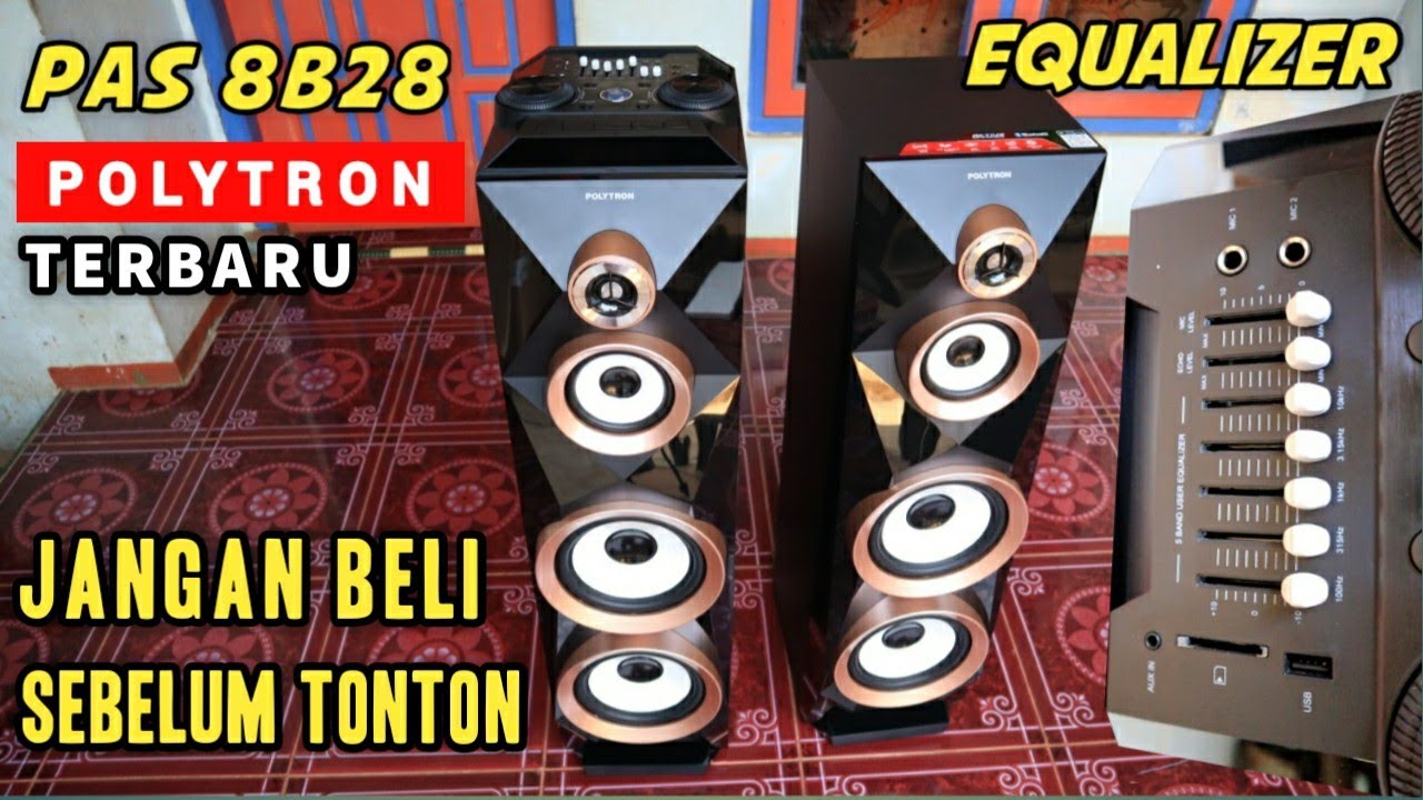 Polytron PAS 8B28 TERBARU HOREG TRANSFORMERS Superbass BASS BOOSTED Look inside High Frequency Sound