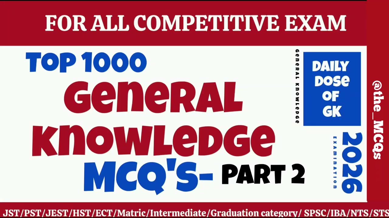 General knowledge MCQs Part-2