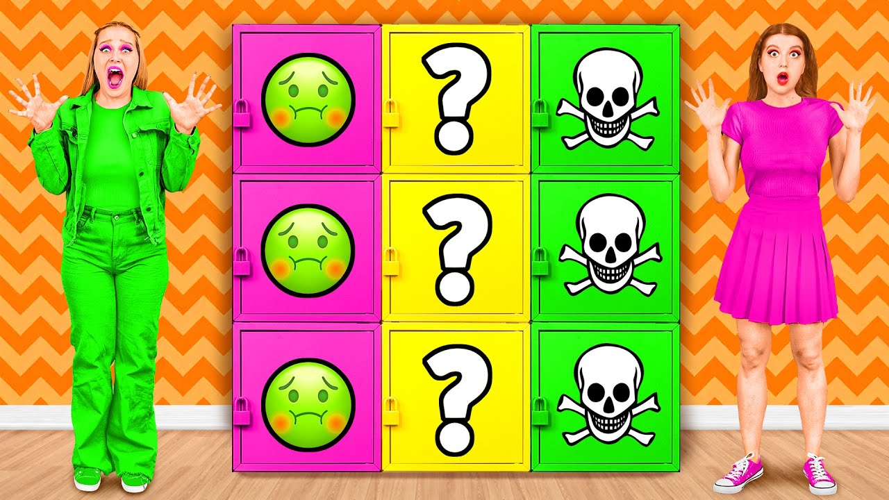 Челлендж Цветная Загадочная коробка | Смешные Моменты от Challenge Fun