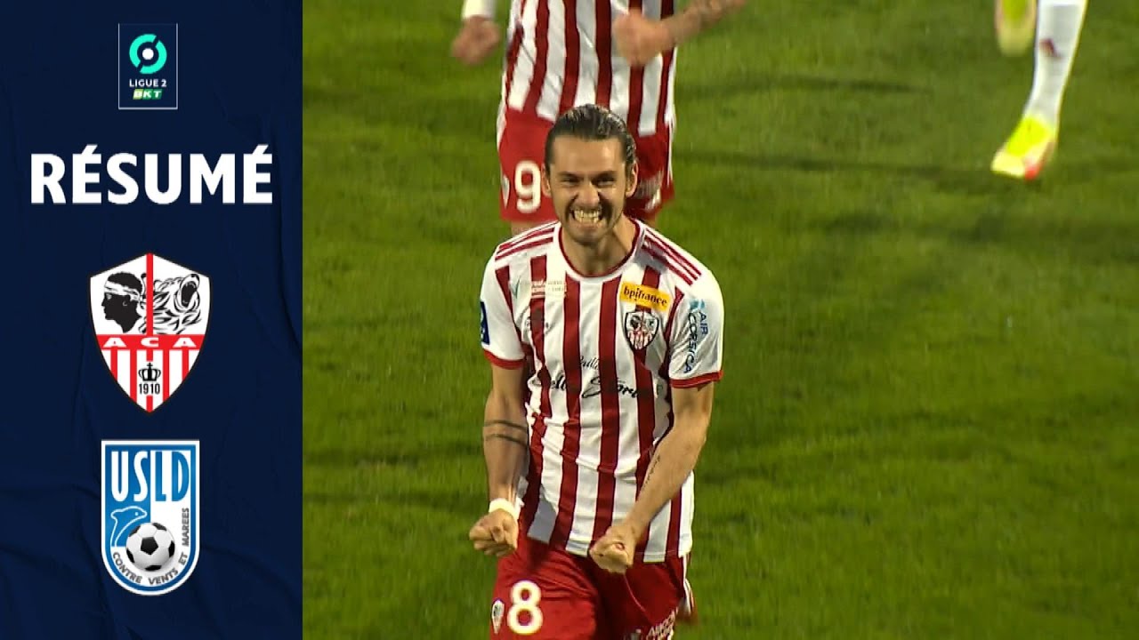 AC AJACCIO - USL DUNKERQUE (2 - 1) - Résumé - (ACA - USD) / 2021-2022