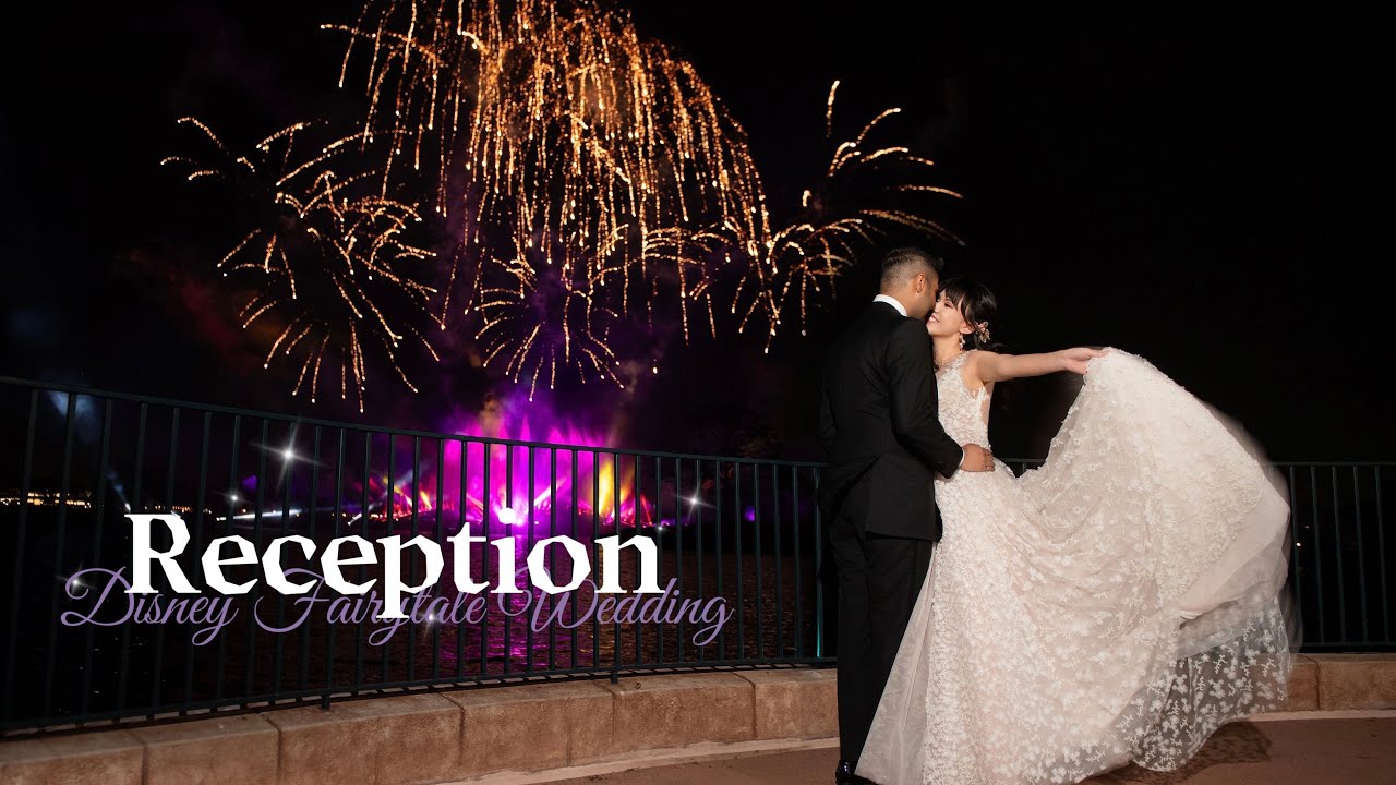 Konan's Disney Fairytale Wedding | Fireworks Reception