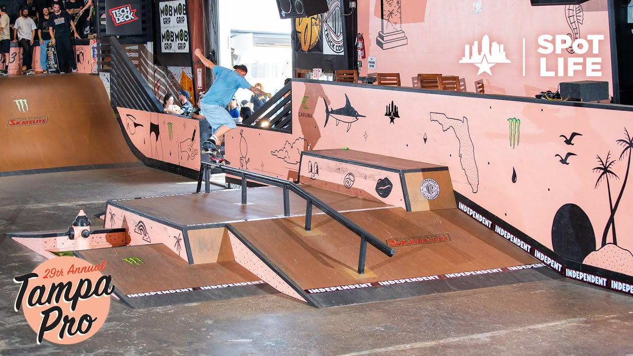 Tampa Pro 2023: Practice - SPoT Life - Vincent Milou, Antonio Durao, Yuto Horigome