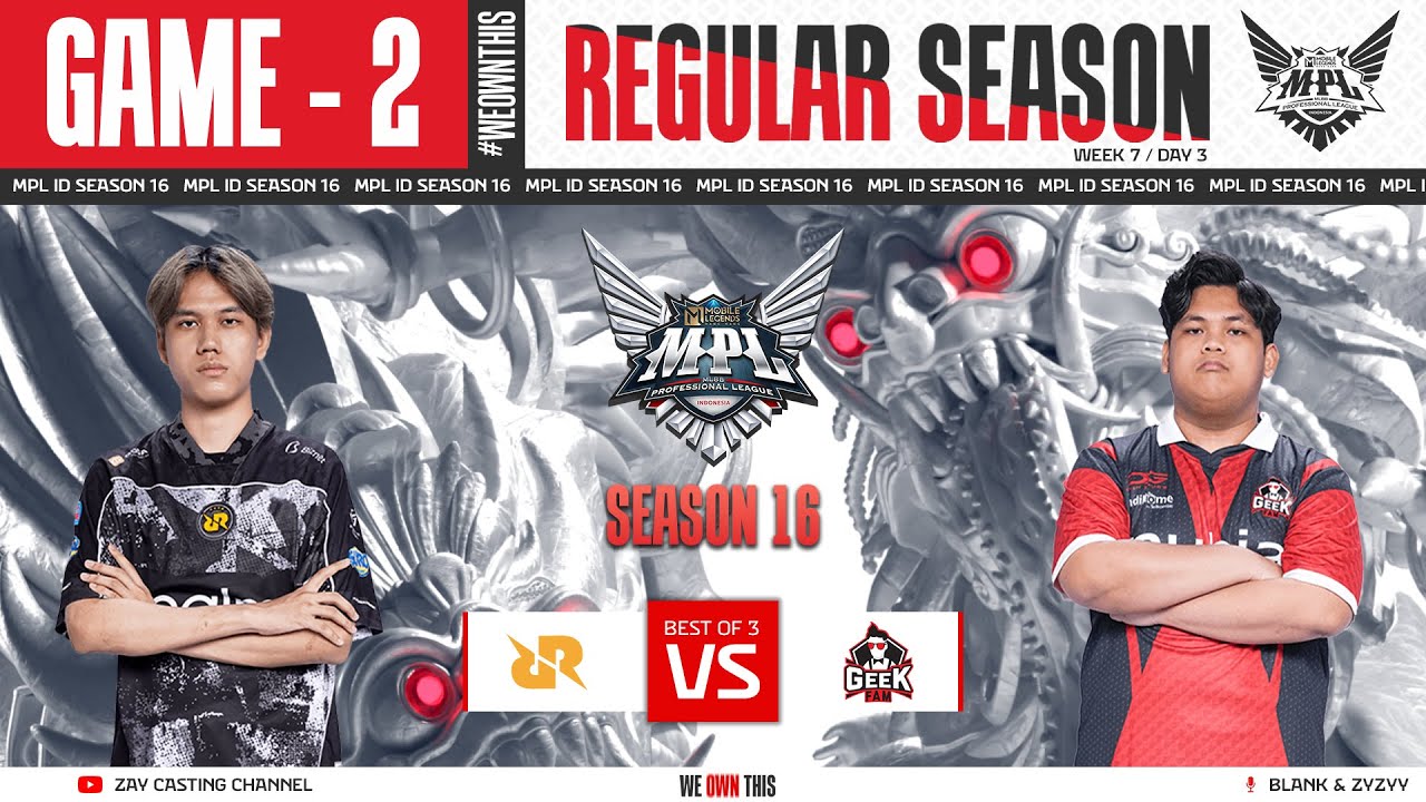 [Game - 2] RRQ HOSHI vs GEEK FAM | MPL ID S16
