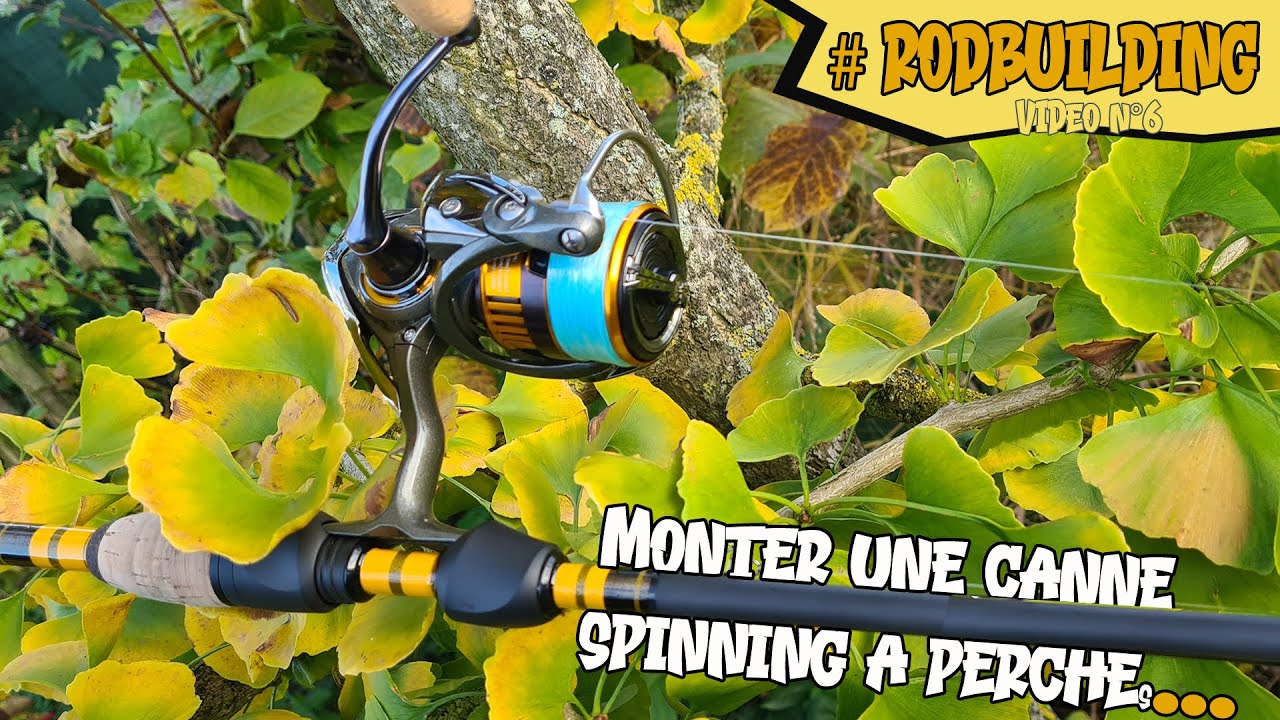 Monter une canne spinning pour taquiner la perche aux petits leurres souples #roduilding #craft #rod